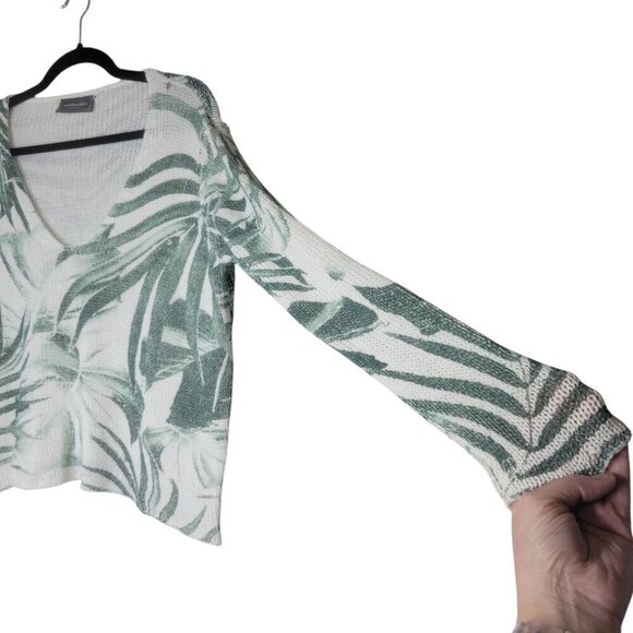 Wooden Ships Knit Sweater Womens S/M Oversized Cropped Comfy Beachy Lightweight - Picture 6 of 10